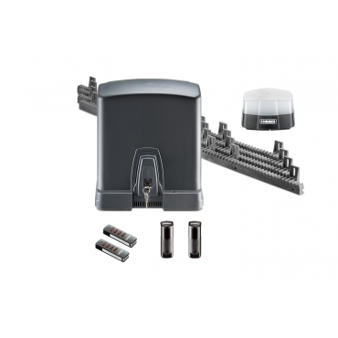 KIT RUNNER 600KG COMPLET AVEC 4M DE CREMAILLERE + 2 X 4018 + 1 X 7029 + 1 X 5069 SOMMER motorisation moteur de portail S11813-00