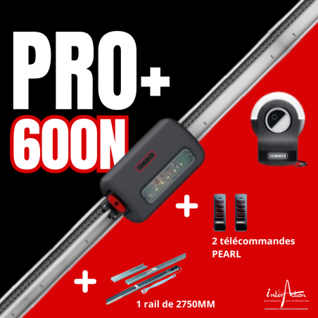 Kit S9060 PRO+ 600N S3 NF 868,95MHz SOMLOQ2 avec rail 2750MM + 2x4018